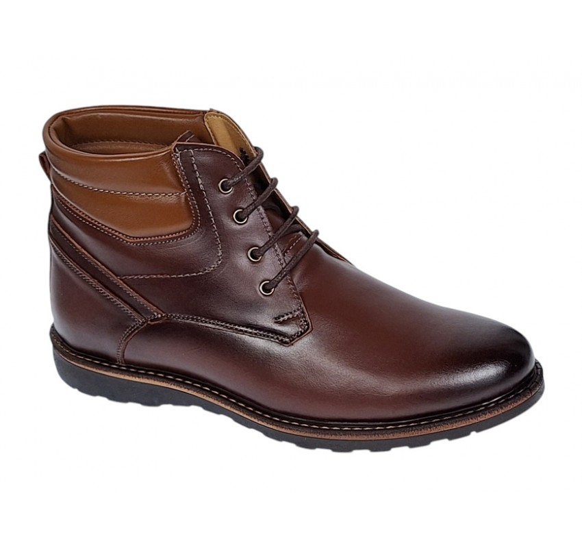 Ghete barbati casual din piele naturala imblanite model Maro GSCORSAM Ghete barbati casual din piele naturala imblanite model Maro GSCORSAM