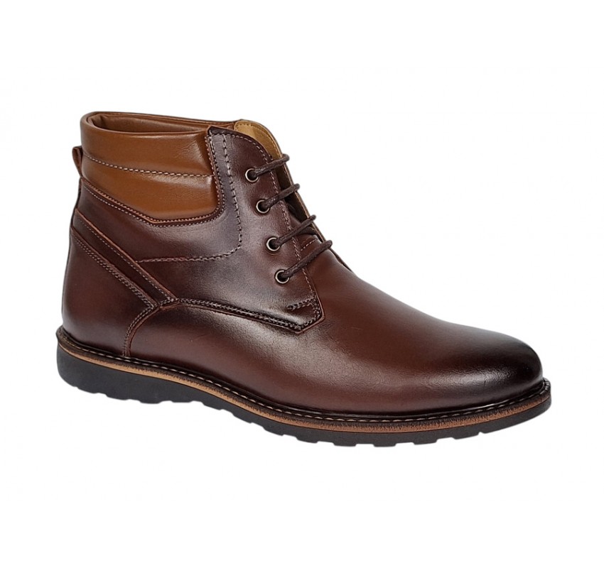 Ghete barbati casual din piele naturala imblanite model Maro GSCORSAM Ghete barbati casual din piele naturala imblanite model Maro GSCORSAM