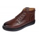 Ghete barbati din piele naturala imblanite culoare maro GSSPORT23M