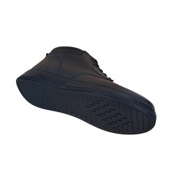 Ghete barbati din piele naturala imblanite culoare neagra GSSPORT23N