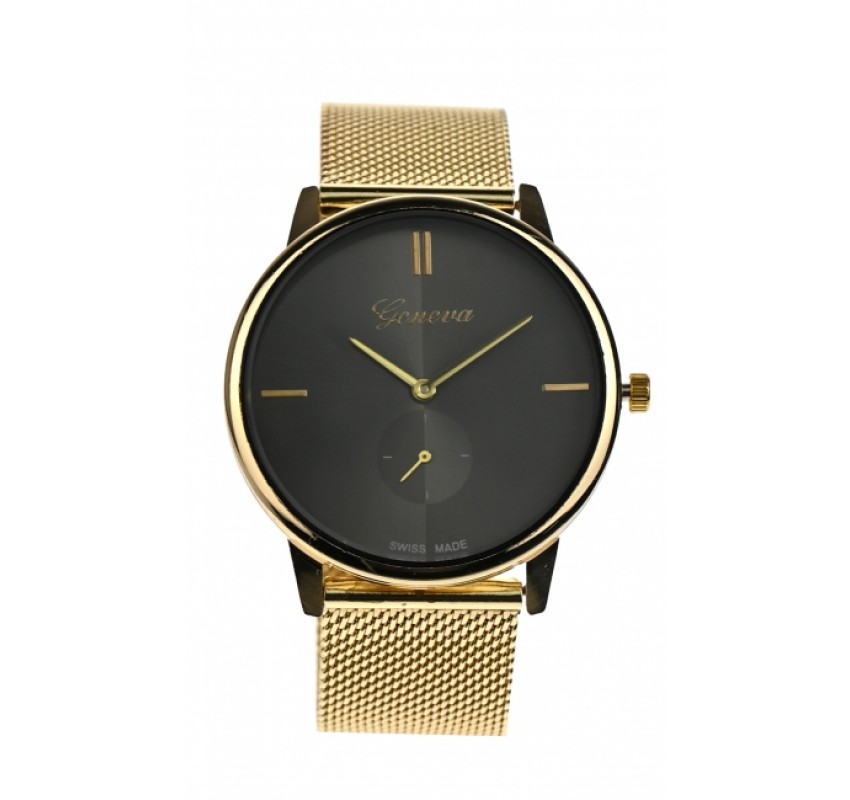 Ceas de mana dama casual, elegant Geneva Gold GV432GN