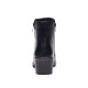 Ghete dama din piele eco cu fermoar imblanite Negru JF-51N Ghete dama din piele eco cu fermoar imblanite Negru JF-51N
