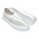 Pantofi dama casual din piele naturala cu perforatii - Ama Alb GSK7054A Pantofi dama casual din piele naturala cu perforatii - Ama Alb GSK7054A