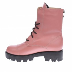 Bocanci dama imblaniti, din piele naturala, roz cu masuri de la 35 la 40 KAMELYA