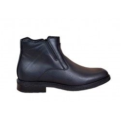 Ghete barbati casual, din piele naturala, cu fermoar, imblanite KARL