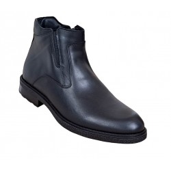 Ghete barbati casual, din piele naturala, cu fermoar, imblanite KARL