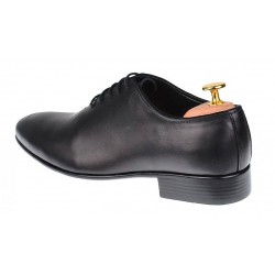 Marimea 44 Pantofi barbati office, eleganti din piele naturala negru box L024NBOX