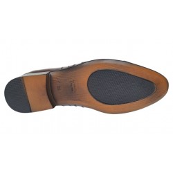 Oferta marimea 39 Pantofi barbati eleganti din piele naturala maro L032MBOX