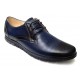 Marimi 41, 42 Pantofi barbati casual din piele naturala bleumarin L1010BLM
