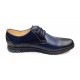 Marimi 41, 42 Pantofi barbati casual din piele naturala bleumarin L1010BLM