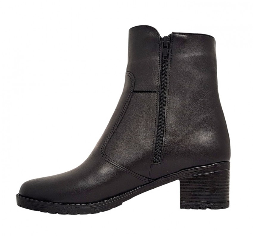 Reducere Ghete dama casual din piele naturala - Model imblanit Negru L156N Reducere Ghete dama casual din piele naturala - Model imblanit Negru L156N