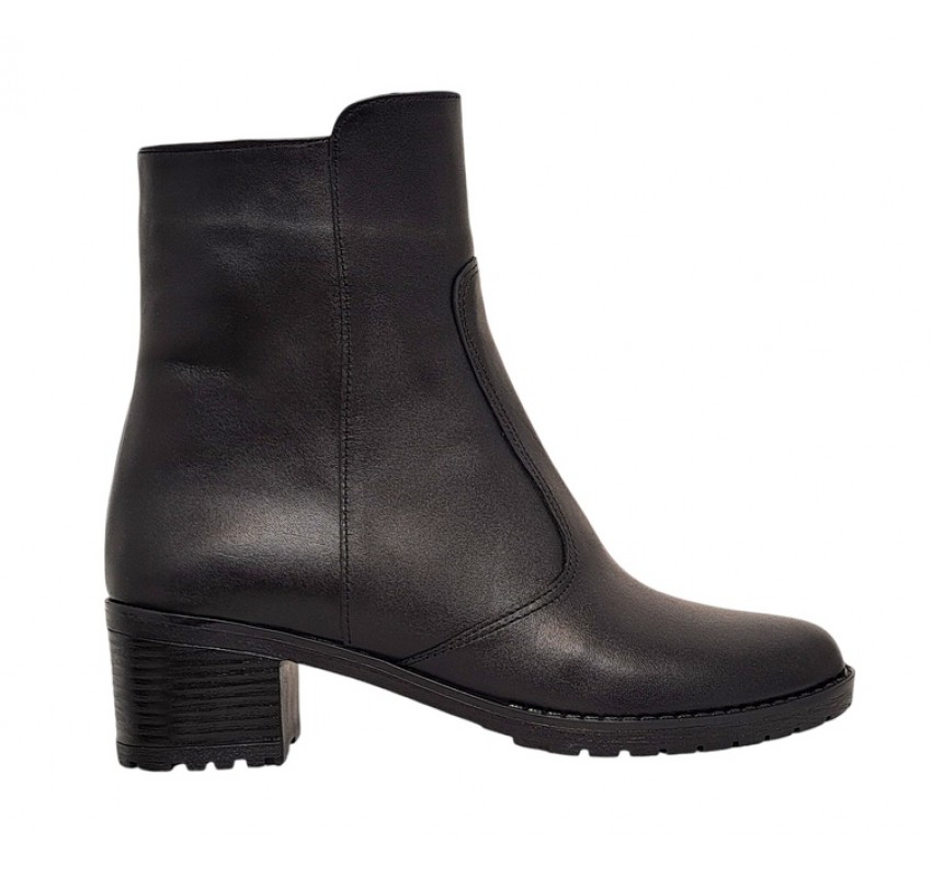 Reducere Ghete dama casual din piele naturala - Model imblanit Negru L156N Reducere Ghete dama casual din piele naturala - Model imblanit Negru L156N