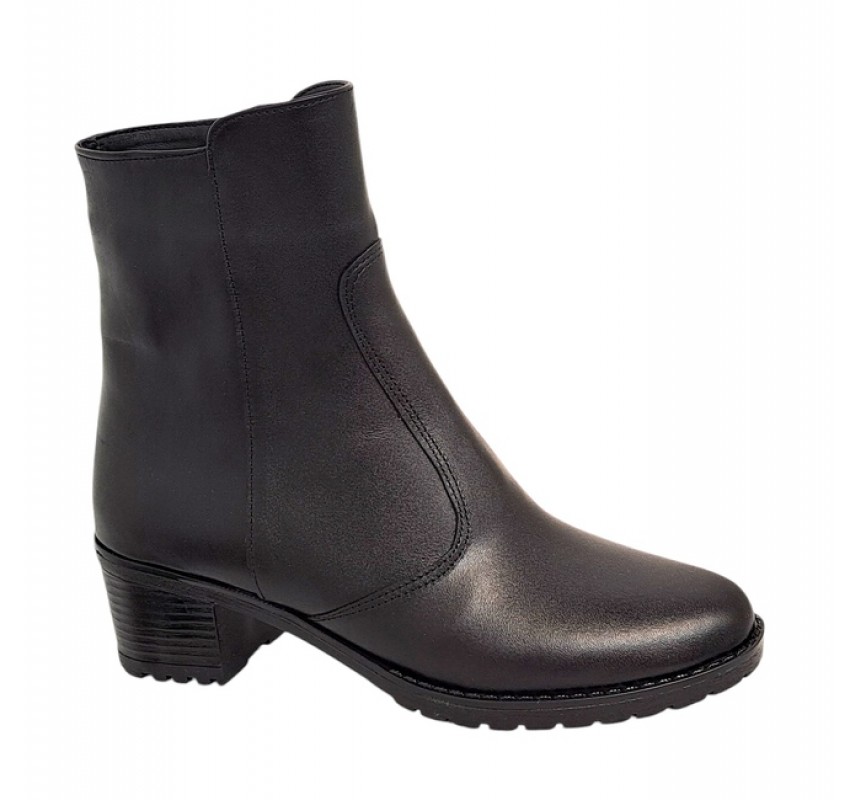 Reducere Ghete dama casual din piele naturala - Model imblanit Negru L156N Reducere Ghete dama casual din piele naturala - Model imblanit Negru L156N
