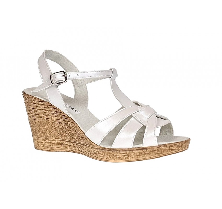 Oferta marimea 37 Sandale dama din piele naturala cu platforma - L15ELYB Oferta marimea 37 Sandale dama din piele naturala cu platforma - L15ELYB