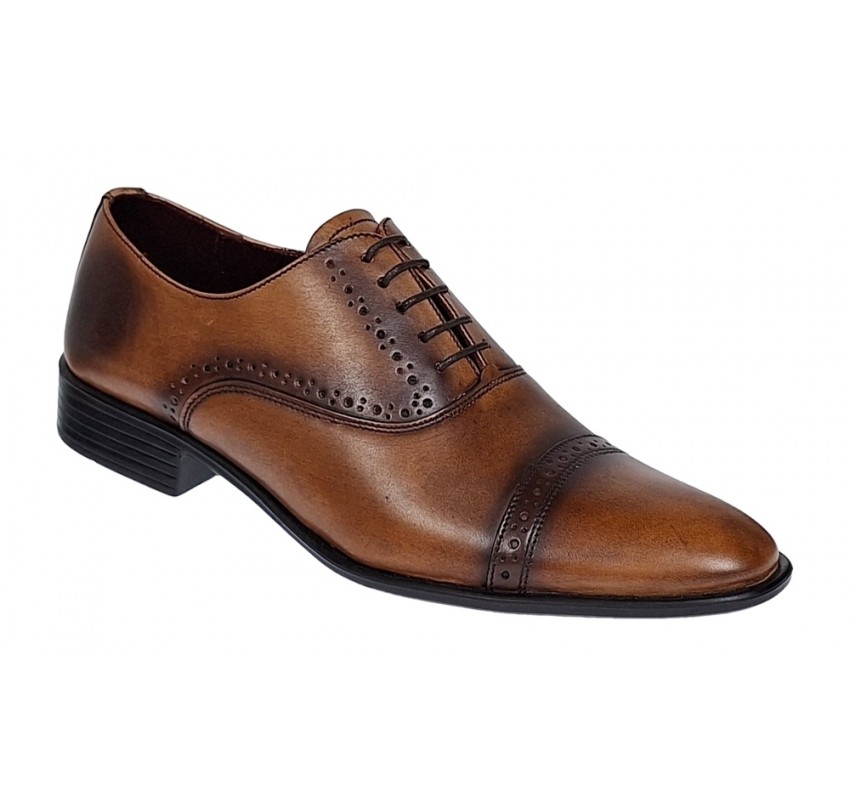 Pantofi barbati eleganti din piele naturala - Model Oxford 246 Maro Pantofi barbati eleganti din piele naturala - Model Oxford 246 Maro