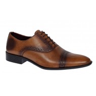 Pantofi barbati eleganti din piele naturala - Model Oxford 246 Maro