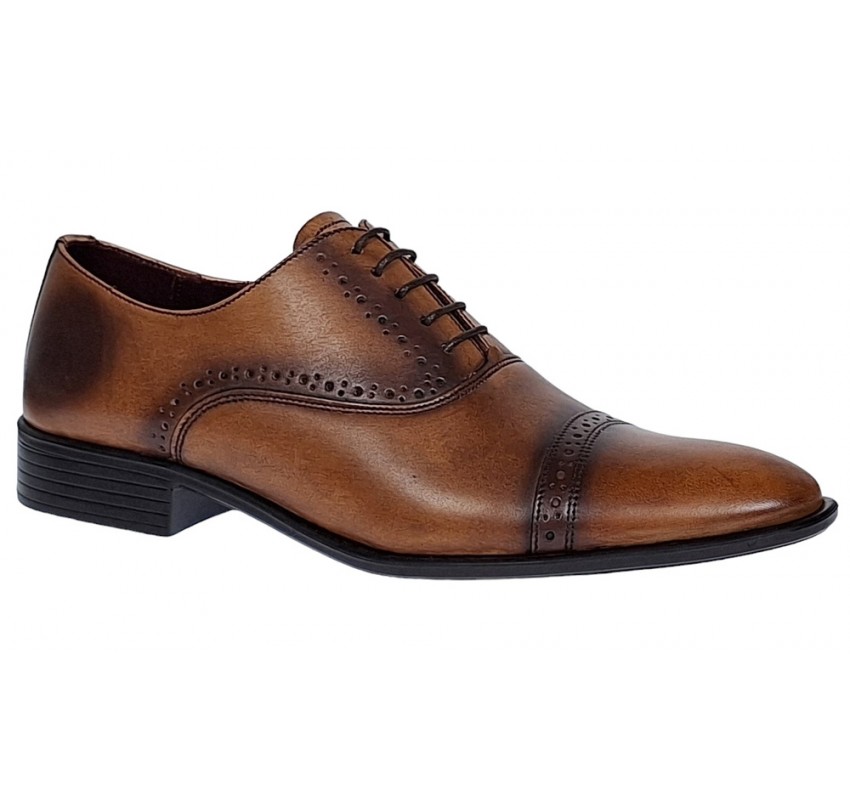Pantofi barbati eleganti din piele naturala - Model Oxford 246 Maro