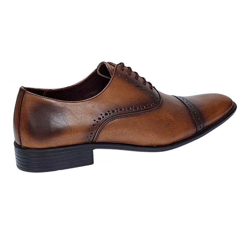 Pantofi barbati eleganti din piele naturala - Model Oxford 246 Maro Pantofi barbati eleganti din piele naturala - Model Oxford 246 Maro