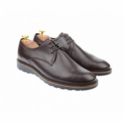 OFERTA MARIMEA  41  - Pantofi barbati, model casual, cu siret, din piele naturala maro - L336AMARO OFERTA MARIMEA  41  - Pantofi barbati, model casual, cu siret, din piele naturala maro - L336AMARO
