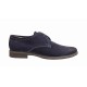 Pantofi barbati casual din piele naturala, culoare bleumarin Marimea 41