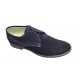 Pantofi barbati casual din piele naturala, culoare bleumarin Marimea 41