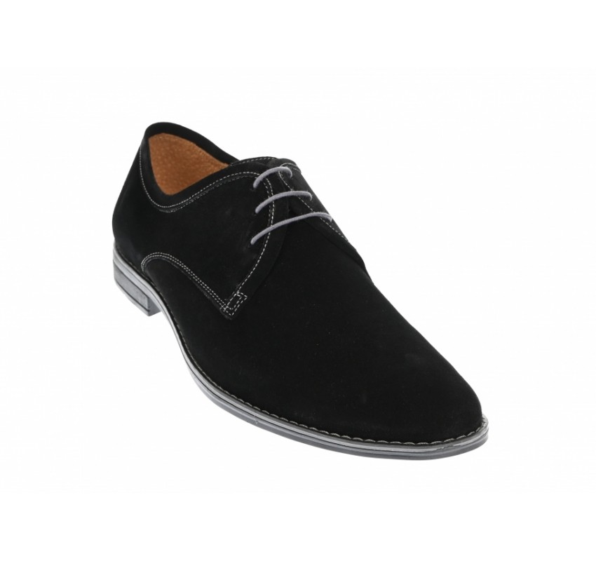 OFERTA MARIMEA 39,  40,  44  -  Pantofi barbati,  eleganti,  din piele naturala velur - L336NVEL