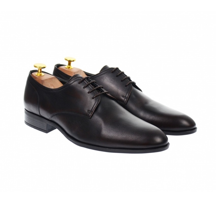 OFERTA MARIMEA 41 - Pantofi barbati eleganti, cu siret, din piele naturala maro - L703MARO OFERTA MARIMEA 41 - Pantofi barbati eleganti, cu siret, din piele naturala maro - L703MARO