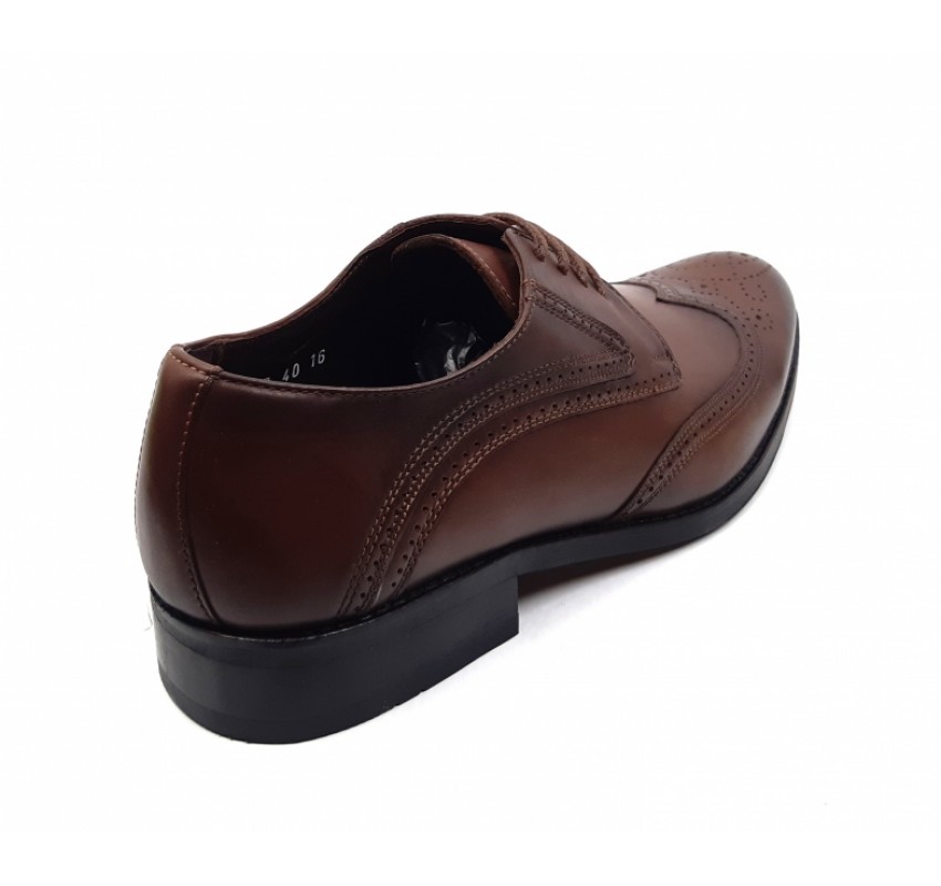 OFERTA MARIMEA  44 - Pantofi barbati derbi, eleganti din piele naturala L749M