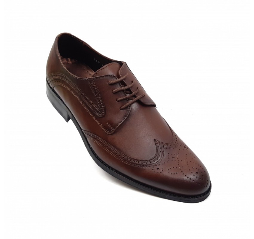 OFERTA MARIMEA  44 - Pantofi barbati derbi, eleganti din piele naturala L749M