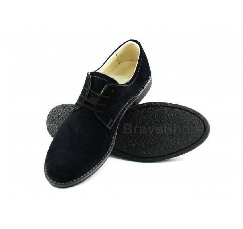 OFERTA MARIMEA 40, 41 - Pantofi barbati casual - eleganti din piele naturala intoarsa - L855NVEL OFERTA MARIMEA 40, 41 - Pantofi barbati casual - eleganti din piele naturala intoarsa - L855NVEL