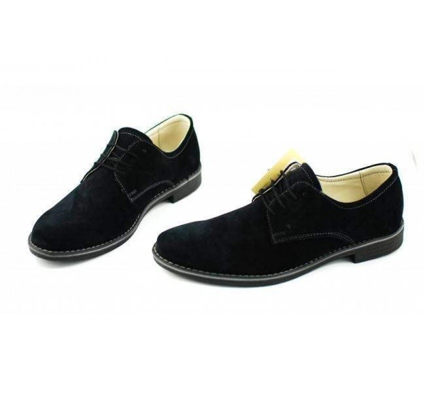 OFERTA MARIMEA 40, 41 - Pantofi barbati casual - eleganti din piele naturala intoarsa - L855NVEL OFERTA MARIMEA 40, 41 - Pantofi barbati casual - eleganti din piele naturala intoarsa - L855NVEL