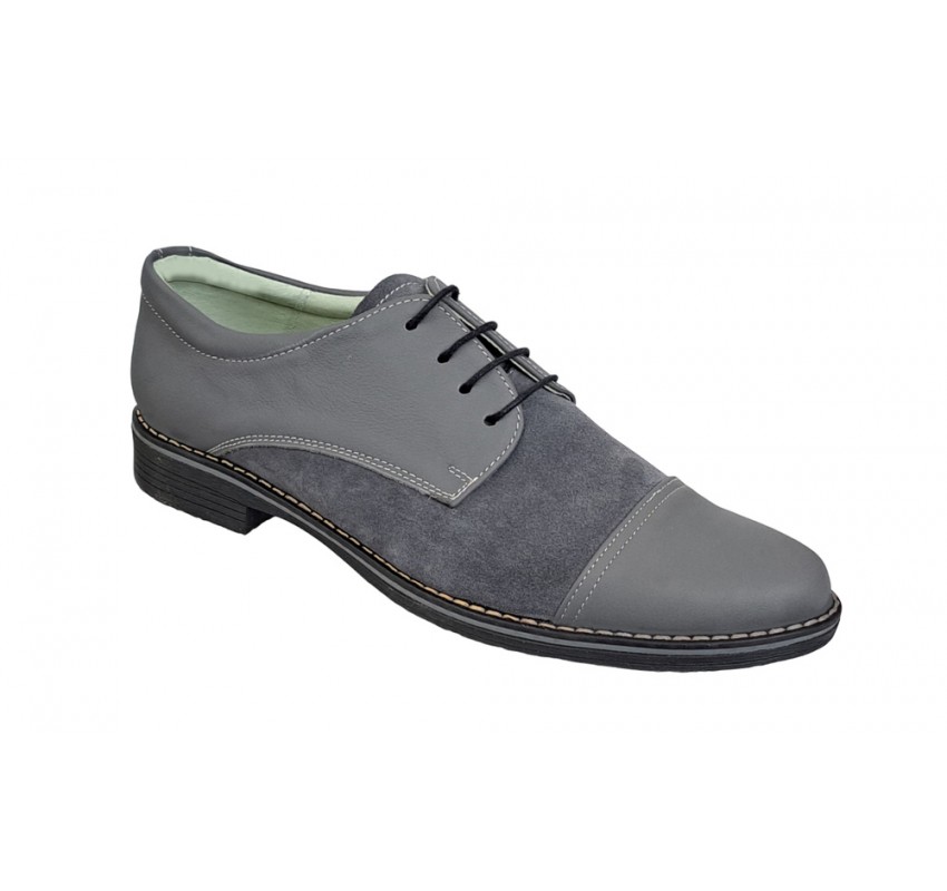 OFERTA marimea 39, 41, Pantofi barbati casual din piele naturala, culoare Gri - L858GG OFERTA marimea 39, 41, Pantofi barbati casual din piele naturala, culoare Gri - L858GG