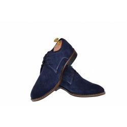 Oferta marimea 39, 42 Pantofi barbati casual din piele naturala bleumarin - L85BLVEL