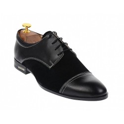 Oferta marimea 44, Pantofi barbati eleganti din piele naturala L959NBENY