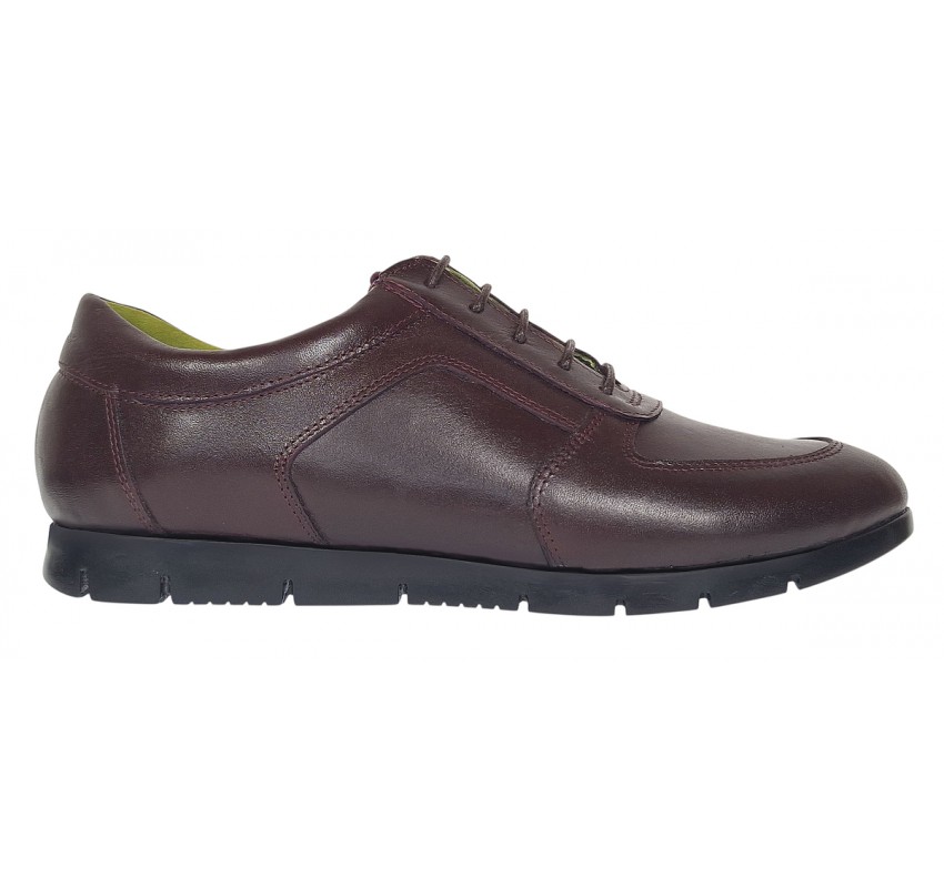 Oferta marimea 38 Pantofi dama casual din piele naturala Bordeaux LADISVIS