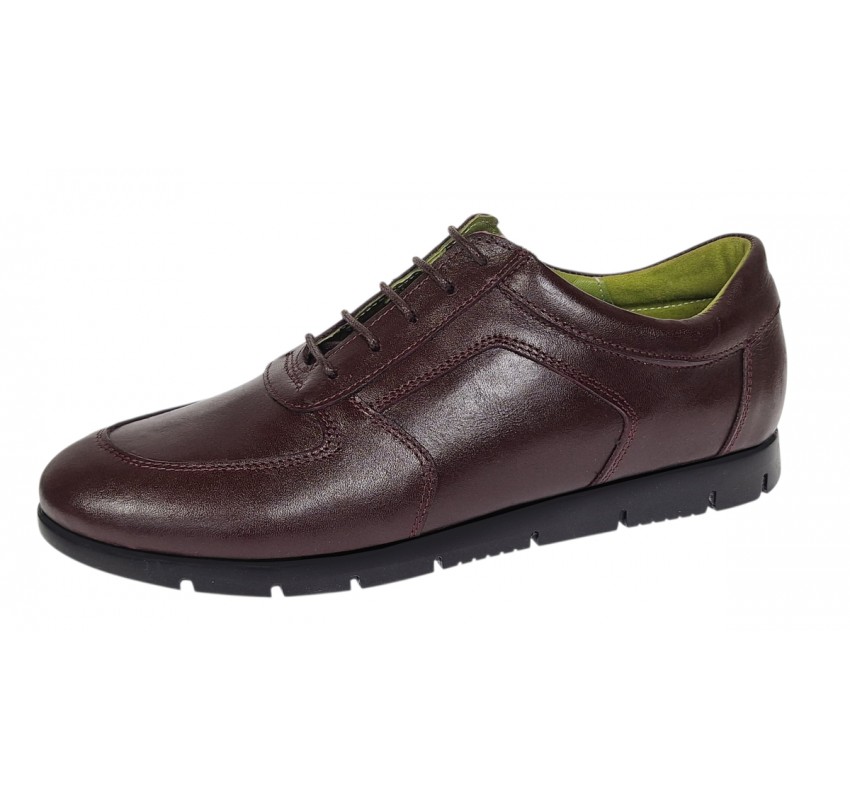 Oferta marimea 38 Pantofi dama casual din piele naturala Bordeaux LADISVIS