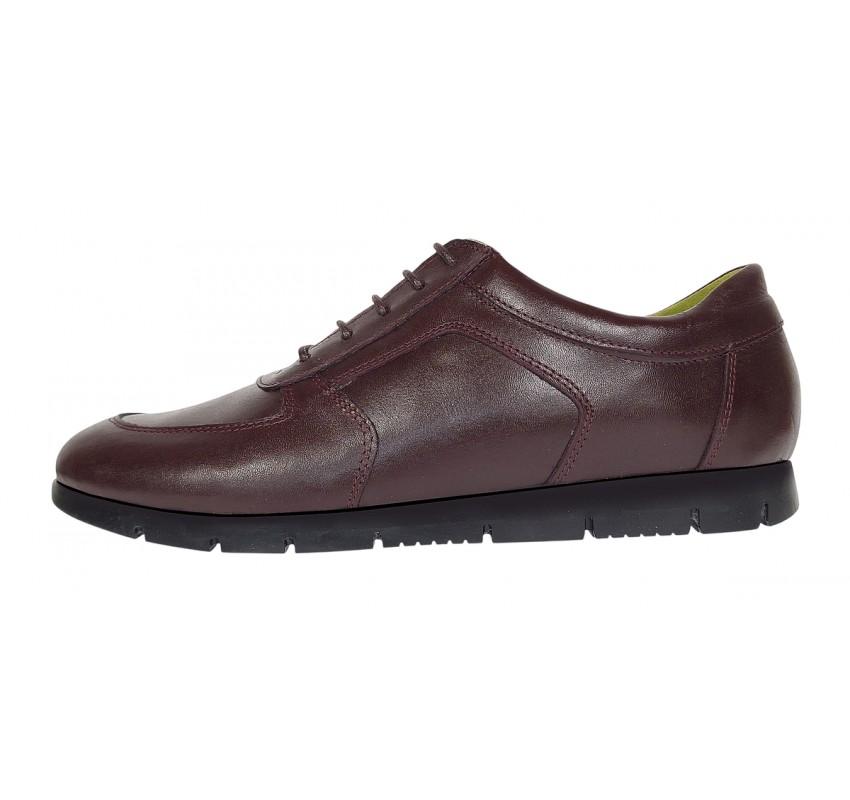 Oferta marimea 38 Pantofi dama casual din piele naturala Bordeaux LADISVIS