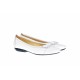 Oferta marimea 39 -  Balerini dama casual din piele naturala ELSA - LARENAALB