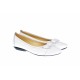 Oferta marimea 39 -  Balerini dama casual din piele naturala ELSA - LARENAALB