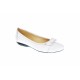 Oferta marimea 39 -  Balerini dama casual din piele naturala ELSA - LARENAALB
