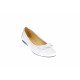 Oferta marimea 39 -  Balerini dama casual din piele naturala ELSA - LARENAALB