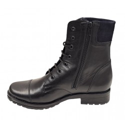 Oferta Marimea 38 Ghete dama casual din piele naturala cu siret si fermoar LBOC74N