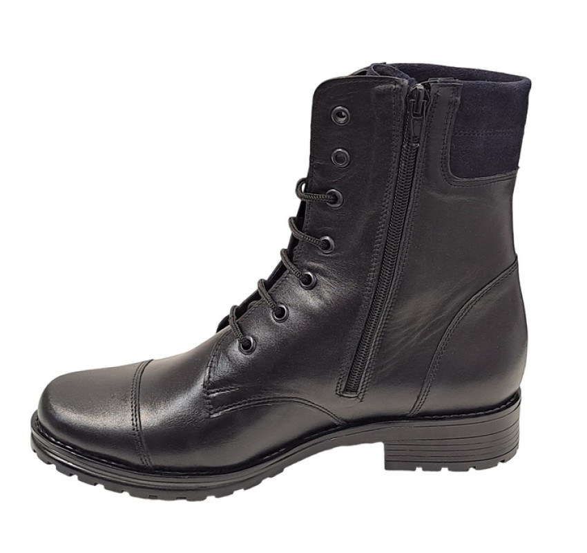 Oferta Marimea 38 Ghete dama casual din piele naturala cu siret si fermoar LBOC74N