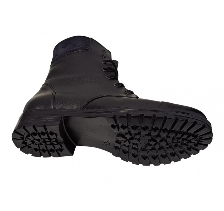 Oferta Marimea 38 Ghete dama casual din piele naturala cu siret si fermoar LBOC74N