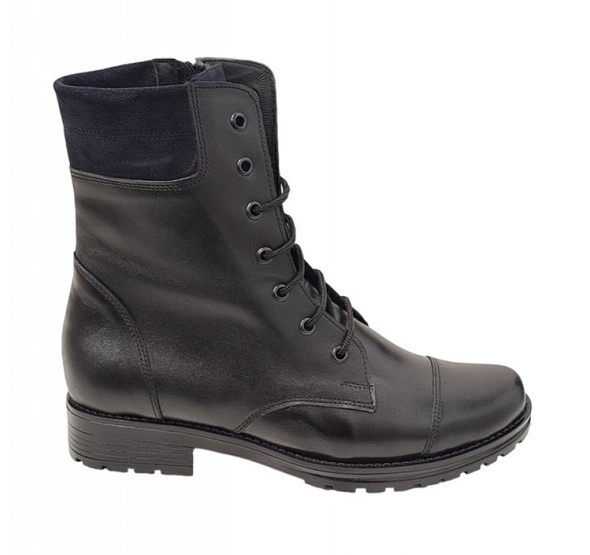 Oferta Marimea 38 Ghete dama casual din piele naturala cu siret si fermoar LBOC74N