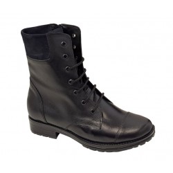 Oferta Marimea 38 Ghete dama casual din piele naturala cu siret si fermoar LBOC74N