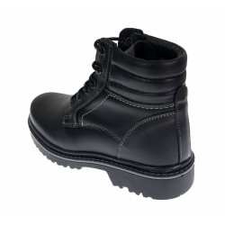 Bocanci barbati din Piele naturala, imblaniti, model iarna, Cairo Black LBOCN4K