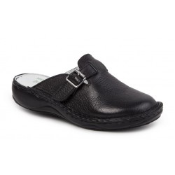 oferta marimea 36 Saboti medicali femei, negri din piele naturala box Med-Line LBR127N