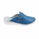 Oferta marimea 37 Saboti medicali dama din piele naturala Royal Blue Med-Line LBR128BLUE