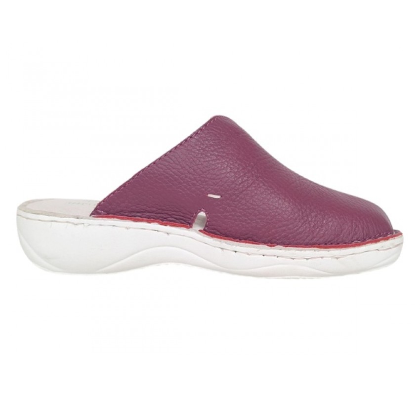 Oferta Marimea 36 Saboti medicali femei, Magenta din piele naturala box, Med-Line LBR298MOV